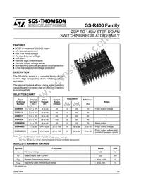 GS-R424 Datasheet Cover