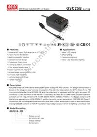 GSC25B-1400 Datasheet Cover