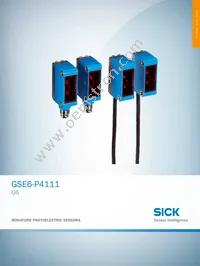 GSE6-P4111 Datasheet Cover