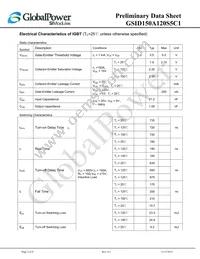 GSID150A120S5C1 Datasheet Page 2