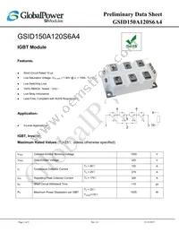 GSID150A120S6A4 Datasheet Cover