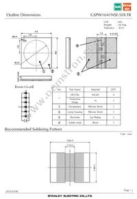 GSPW1641NSE-50X-TR Datasheet Page 2