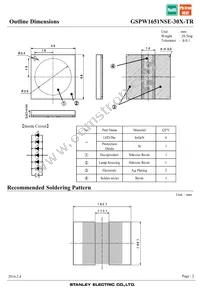 GSPW1651NSE-30X-TR Datasheet Page 2