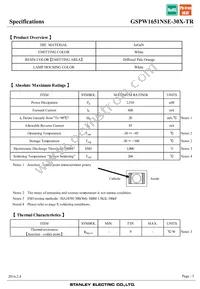 GSPW1651NSE-30X-TR Datasheet Page 3