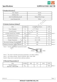 GSPW1651NSE-30Z-TR Datasheet Page 3