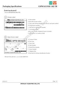 GSPW1651NSE-30Z-TR Datasheet Page 18