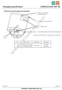 GSPW1651NSE-40Y-TR Datasheet Page 16