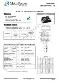 GSXD030A008S1-D3 Datasheet Cover