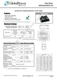 GSXD050A004S1-D3 Datasheet Cover