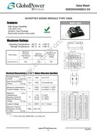 GSXD050A006S1-D3 Datasheet Cover