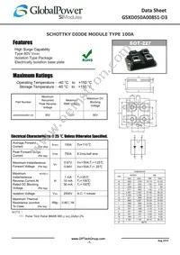 GSXD050A008S1-D3 Datasheet Cover