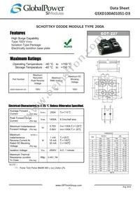 GSXD100A010S1-D3 Datasheet Cover