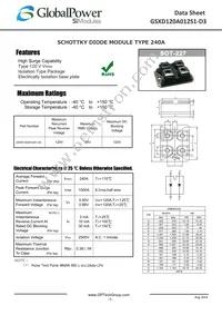 GSXD120A012S1-D3 Datasheet Cover