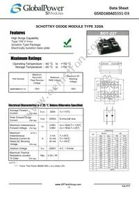 GSXD160A015S1-D3 Datasheet Cover