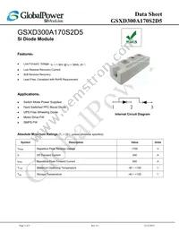 GSXD300A170S2D5 Datasheet Cover