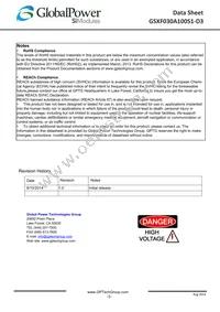 GSXF030A100S1-D3 Datasheet Page 3