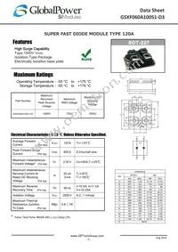 GSXF060A100S1-D3 Datasheet Cover