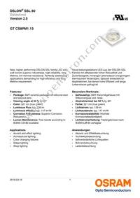 GT CS8PM1.13-LQLS-26-1-350-B-R18 Datasheet Cover