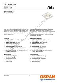 GT CSHPM1.13-LRLT-26-1-350-B-R18 Datasheet Cover