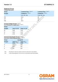 GT DASPA2.13-GUHQ-35-MP-100-R18 Datasheet Page 5