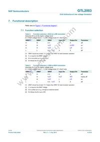 GTL2003PW Datasheet Page 4