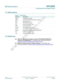 GTL2003PW Datasheet Page 20