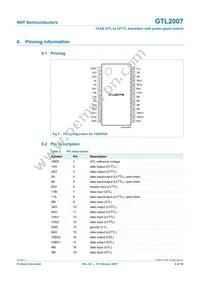 GTL2007PW Datasheet Page 4