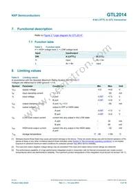 GTL2014PW Datasheet Page 5