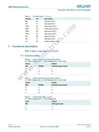 GTL2107PW Datasheet Page 4