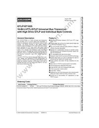 GTLP16T1655MTDX Datasheet Cover