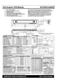 GU192X16-800A Datasheet Cover