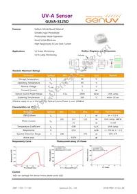 GUVA-S12SD Datasheet Cover