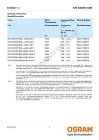GW CSSRM1.BM-MPMR-XX55-1 Datasheet Page 2