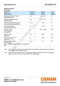 GW CSSRM1.CC-LUMQ-5R8T-1-700-R18 Datasheet Page 3
