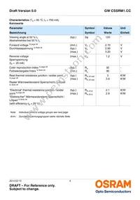 GW CSSRM1.CC-LUMQ-5R8T-1-700-R18 Datasheet Page 4