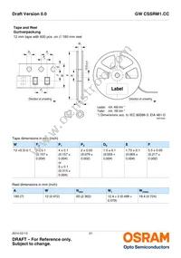 GW CSSRM1.CC-LUMQ-5R8T-1-700-R18 Datasheet Page 21