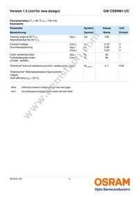 GW CSSRM1.CC-MQMS-5R8T-1-700-R18 Datasheet Page 4