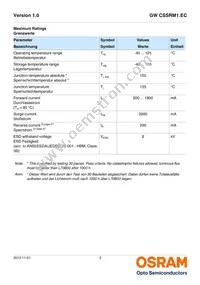 GW CSSRM1.EC-MPMR-5YC8-1 Datasheet Page 3