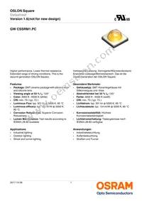 GW CSSRM1.PC-MFNQ-5L7N-1-700-R18 Datasheet Cover