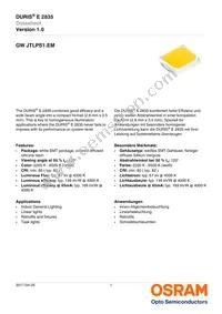 GW JTLPS1.EM-KKKM-XX51-1-150-R33 Datasheet Cover