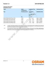 GW KAFHB3.CM-RPRQ-40S3 Datasheet Page 2