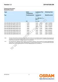 GW KAFJB3.EM-SQSR-65S3-T02 Datasheet Page 2