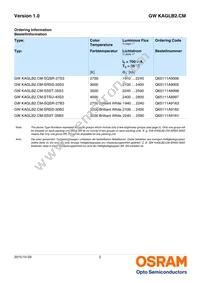 GW KAGLB2.CM-STSU-40S3-T05 Datasheet Page 2