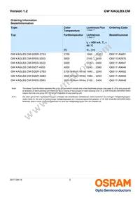 GW KAGLB3.CM-SRSS-30S3-T02 Datasheet Page 2