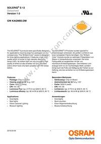 GW KAGMB3.DM-SRSS-32B3 Datasheet Cover