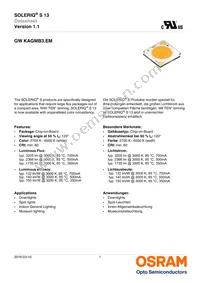 GW KAGMB3.EM-TRTS-65S3-T02 Datasheet Cover