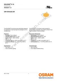 GW KAHLB2.CM-SUTP-30B3-T02 Datasheet Cover