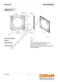 GW KAHQB2.EM-UTUU-30S3-T02 Datasheet Page 12