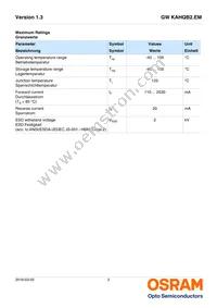 GW KAHQB2.EM-VPVQ-50S3-T02 Datasheet Page 3