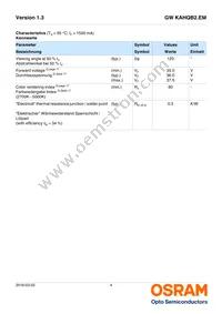 GW KAHQB2.EM-VPVQ-50S3-T02 Datasheet Page 4